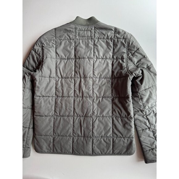 CLUB MONACO Green Quilted Polyester Lightweight Boxy Bomber Jacket, Size XS - Picture 11 of 14